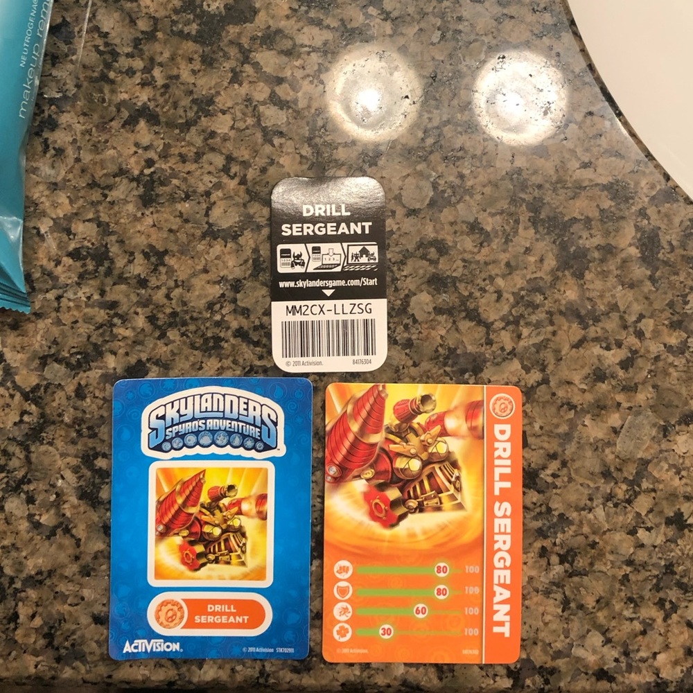 *New out of package* Spyro’s Adventure Drill Sergeant Card and Sticker Set